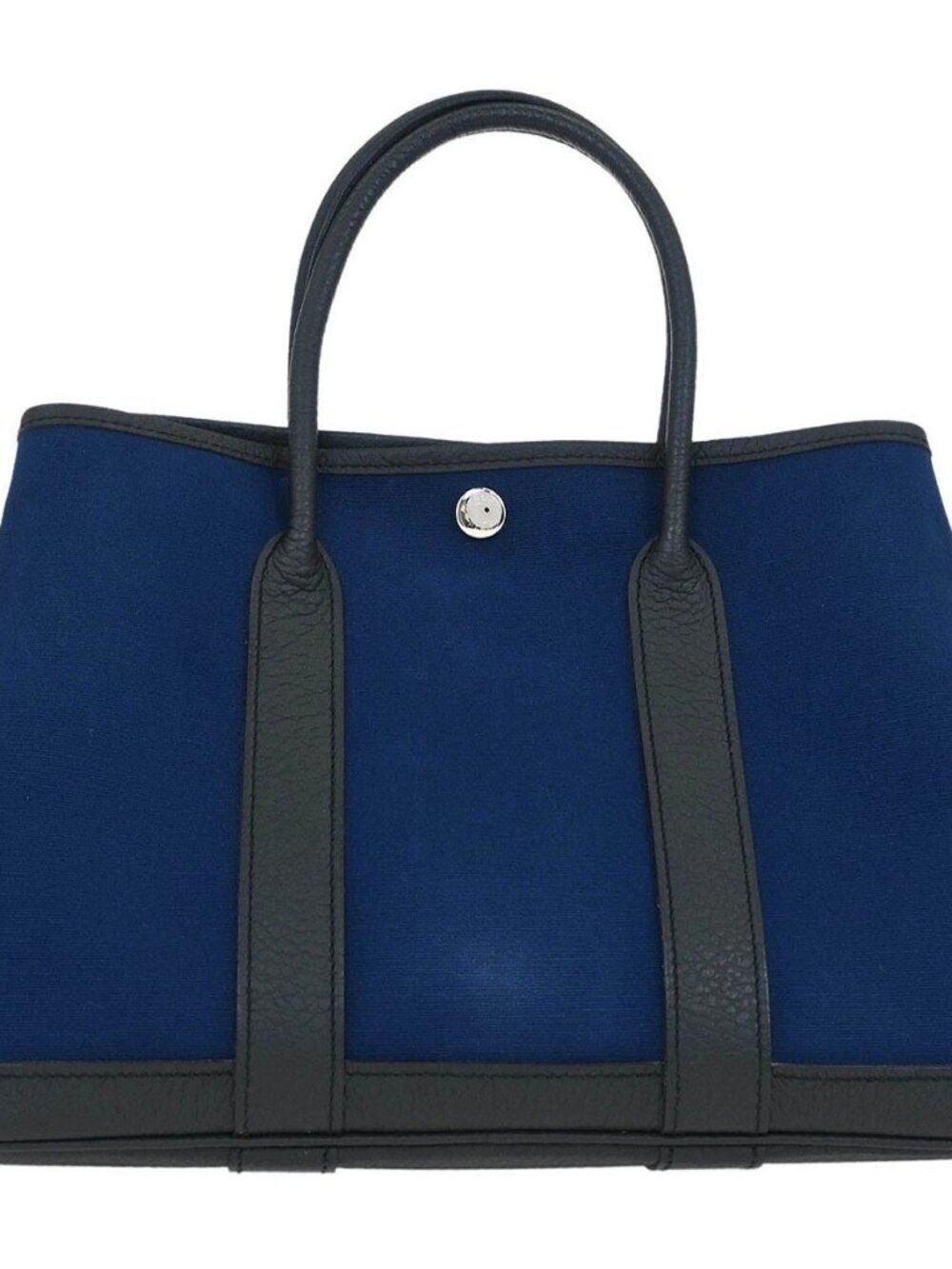 Hermes Navy Toile Officier Negonda Garden Party 30 TPM Tote Bag VP□R 154506